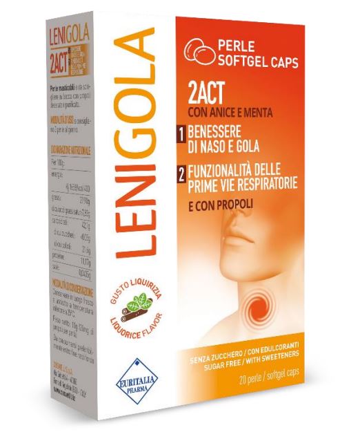 LENIGOLA 20 PERLE SOFTGEL CAPS LIQUIRIZIA - Farmacia Sant Anna SAS del Dott. Mariani Federigo
