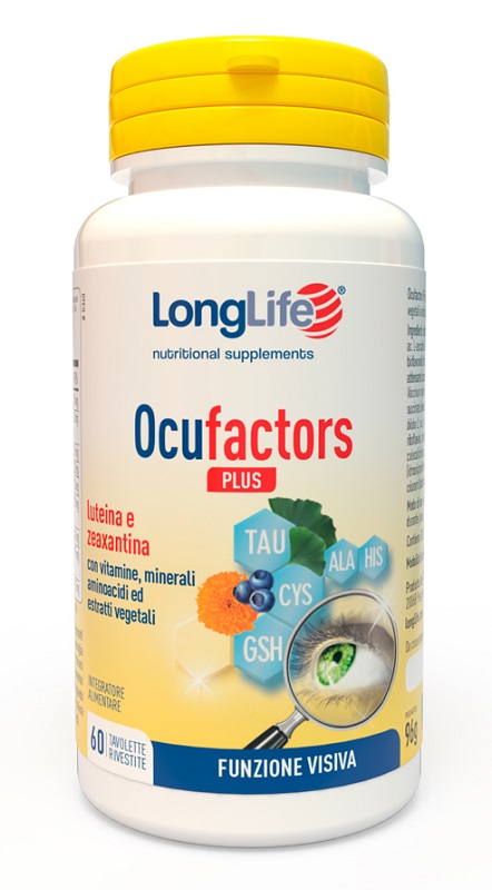 LONGLIFE OCUFACTORS PLUS 60 TAVOLETTE RIVESTITE - Farmacia Sant Anna SAS del Dott. Mariani Federigo