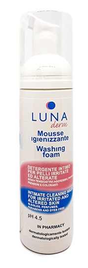 LUNADERM MOUSSE IGIENIZZANTE DETERGENTE INTIMO PELLI IRRITATE ED ALTERATE 150 ML - Farmacia Sant Anna SAS del Dott. Mariani Federigo