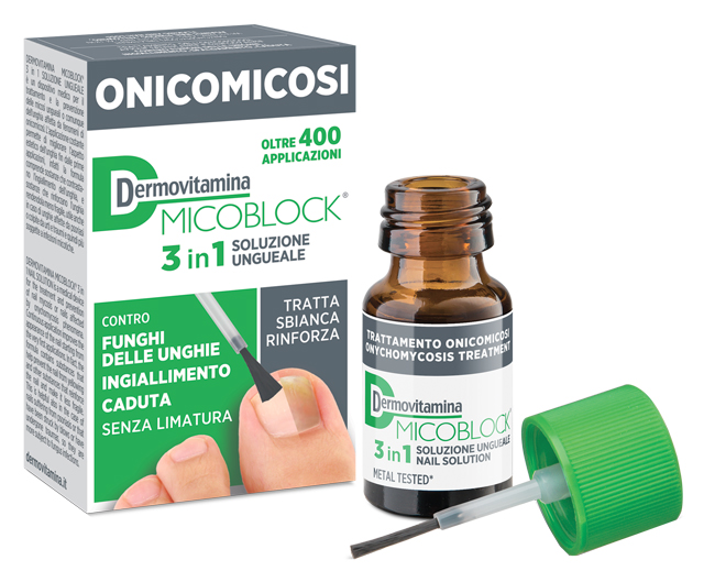 DERMOVITAMINA MICOBLOCK 3 IN 1 ONICOMICOSI SOLUZIONE UNGUEALE 7 ML - Farmacia Sant Anna SAS del Dott. Mariani Federigo