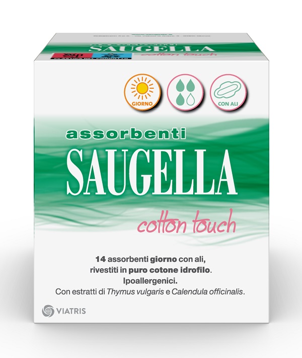 SAUGELLA COTTON TOUCH ASSORBENTI GIORNO 14 PEZZI TAGLIO PREZZO - Farmacia Sant Anna SAS del Dott. Mariani Federigo