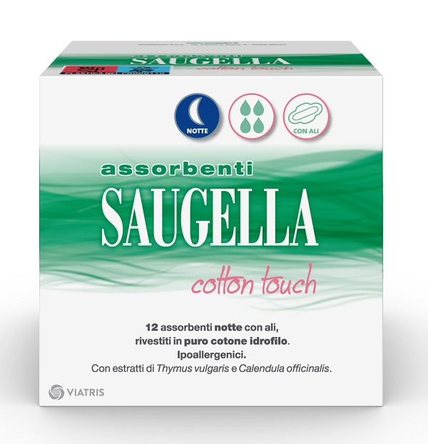SAUGELLA COTTON TOUCH ASSORBENTI NOTTE 12 PEZZI TAGLIO PREZZO - Farmacia Sant Anna SAS del Dott. Mariani Federigo