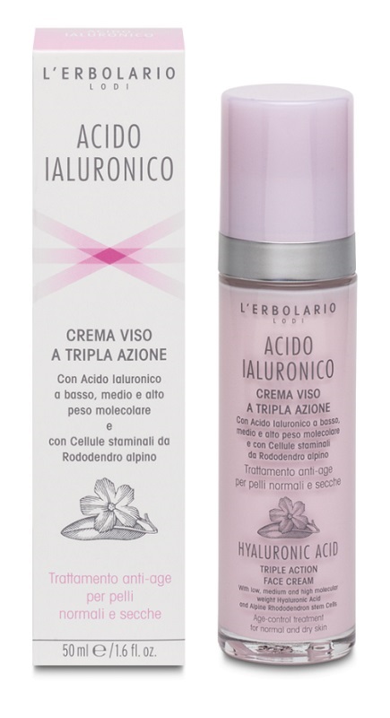 ACIDO IALURONICO CREMA VISO A TRIPLA AZIONE TRATTAMENTO ANTIAGE PELLI NORMALI E SECCHE 50 ML - Farmacia Sant Anna SAS del Dott. Mariani Federigo