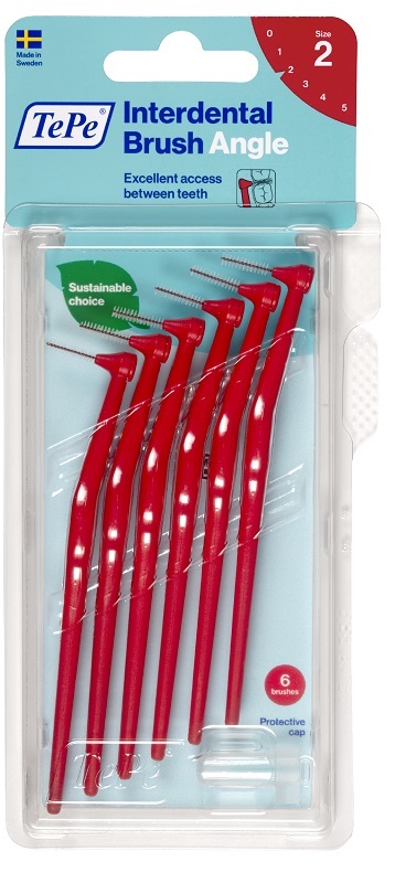 TEPE ANGLE SCOVOLINO ROSSO 0,5MM 6 PEZZI - Farmacia Sant Anna SAS del Dott. Mariani Federigo
