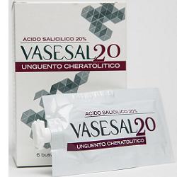 VASESAL 20 6 BUSTINE PLURIDOSE DA 5 ML UNGUENTO CHERATOLITICO - Farmacia Sant Anna SAS del Dott. Mariani Federigo