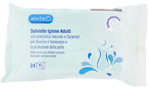 ALVITA SALVIETTE IGIENE ADULTI 24 PEZZI - Farmacia Sant Anna SAS del Dott. Mariani Federigo