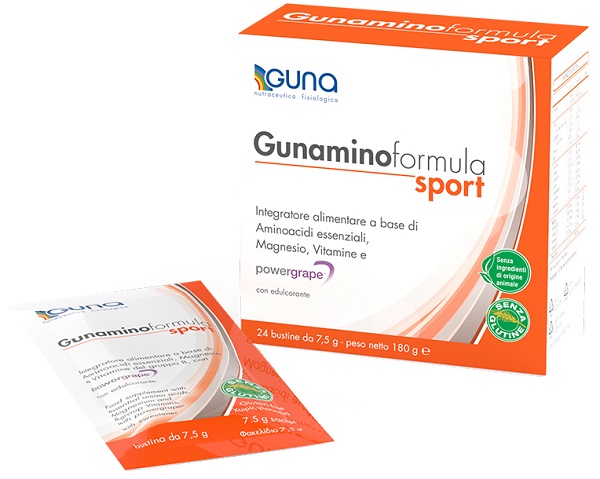 GUNAMINOFORMULA SPORT 24 BUSTE 180 G - Farmacia Sant Anna SAS del Dott. Mariani Federigo