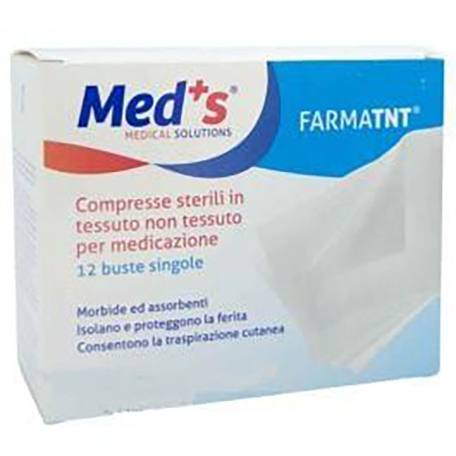 GARZA COMPRESSA MEDS TESSUTO NON TESSUTO PEEL OPEN 7,5X7,5CM 12 PEZZI - Farmacia Sant Anna SAS del Dott. Mariani Federigo