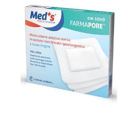 CEROTTO MEDS FARMAPORE STERILE CON TAMPONE DI GARZA CENTRALE E BORDI ADESIVI 6X9 CM 5 PEZZI - Farmacia Sant Anna SAS del Dott. Mariani Federigo