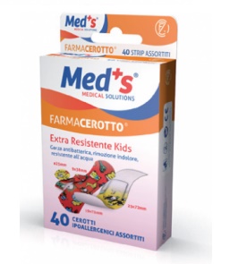 CEROTTO MEDS STRIP KIDS IPOALLERGENICO ASSORTITI 40 PEZZI - Farmacia Sant Anna SAS del Dott. Mariani Federigo