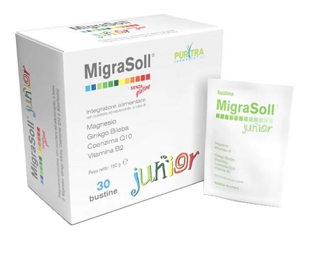 MIGRASOLL JUNIOR ASTUCCIO 30 BUSTE - Farmacia Sant Anna SAS del Dott. Mariani Federigo