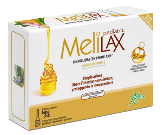 MELILAX PEDIATRIC MICROCLISMI 6 PEZZI 5 G - Farmacia Sant Anna SAS del Dott. Mariani Federigo