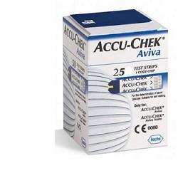 STRISCE MISURAZIONE GLICEMIA ACCU-CHEK AVIVA BRK RETAIL 25 PEZZI - Farmacia Sant Anna SAS del Dott. Mariani Federigo