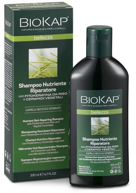 BIOKAP BELLEZZA SHAMPOO NUTRIENTE/RIPARATORE 200 ML BIOSLINE - Farmacia Sant Anna SAS del Dott. Mariani Federigo