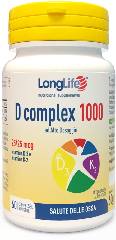 LONGLIFE D COMPLEX 1000 60 COMPRESSE - Farmacia Sant Anna SAS del Dott. Mariani Federigo