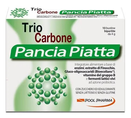 TRIOCARBONE PANCIA PIATTA 10 BUSTINE BIPARTITE 4 G - Farmacia Sant Anna SAS del Dott. Mariani Federigo