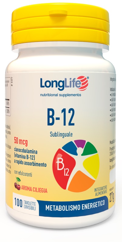 LONGLIFE B12 50MCG SUBLINGUALE 100 TAVOLETTE - Farmacia Sant Anna SAS del Dott. Mariani Federigo