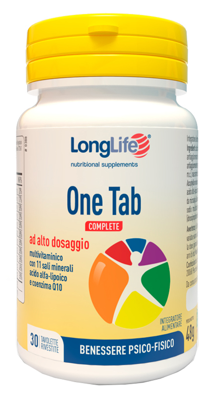 LONGLIFE ONE TAB COMPLETE 30 TAVOLETTE RIVESTITE - Farmacia Sant Anna SAS del Dott. Mariani Federigo