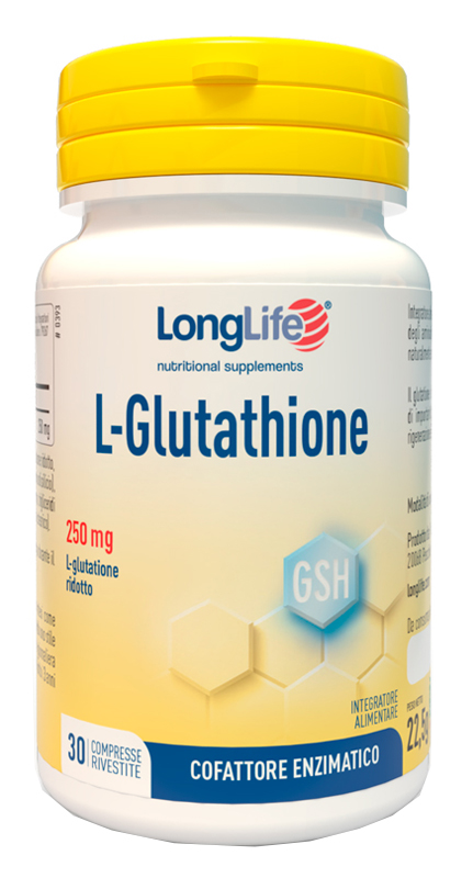 LONGLIFE L-GLUTATHIONE 250 MG 30 COMPRESSE - Farmacia Sant Anna SAS del Dott. Mariani Federigo