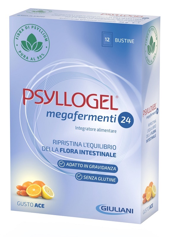 PSYLLOGEL MEGAFERMENTI 24 ACE 12 BUSTE 3 G - Farmacia Sant Anna SAS del Dott. Mariani Federigo