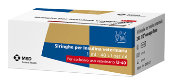 SIRINGA INSULINA USO VETERINARIO MSD-AH 30 SIRINGHE 40 UI/ML - Farmacia Sant Anna SAS del Dott. Mariani Federigo