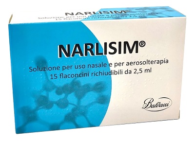 NARLISIM SOLUZIONE PER USO NASALE E AEROSOLTERAPIA 15 FLACONCINI RICHIUDIBILI DA 2,5 ML L'UNO - Farmacia Sant Anna SAS del Dott. Mariani Federigo