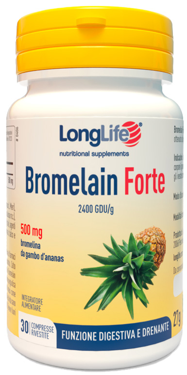 LONGLIFE BROMELAIN FORTE 30 COMPRESSE - Farmacia Sant Anna SAS del Dott. Mariani Federigo