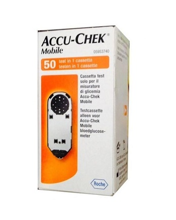 STRISCE MISURAZIONE GLICEMIA ACCU-CHEK MOBILE 50 TEST MIC 2 - Farmacia Sant Anna SAS del Dott. Mariani Federigo