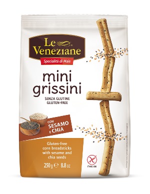 LE VENEZIANE MINI GRISSINI SESAMO E CHIA 250 G - Farmacia Sant Anna SAS del Dott. Mariani Federigo