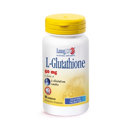 LONGLIFE L-GLUTATHIONE 50 MG 90 COMPRESSE - Farmacia Sant Anna SAS del Dott. Mariani Federigo