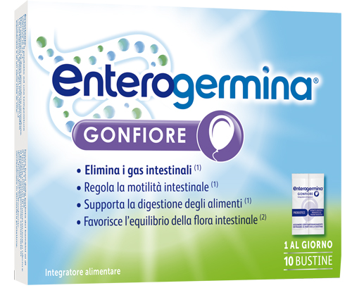 ENTEROGERMINA GONFIORE 10 BUSTINE BIPARTITE - Farmacia Sant Anna SAS del Dott. Mariani Federigo