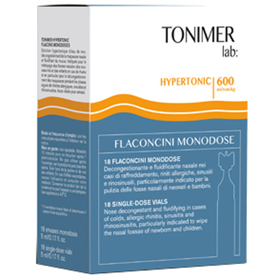 TONIMER LAB HYPERTONIC 18 FLACONCINI MONODOSE - Farmacia Sant Anna SAS del Dott. Mariani Federigo