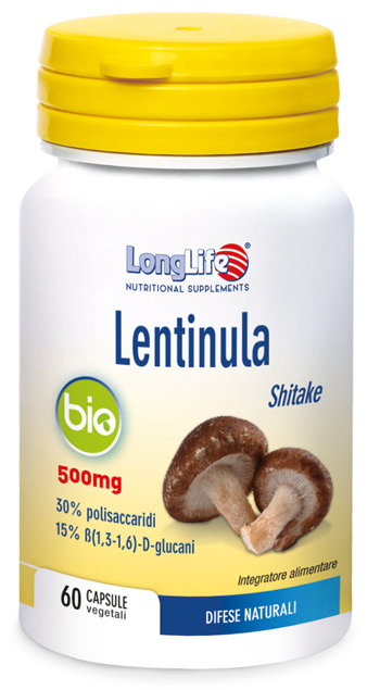 LONGLIFE LENTINULA BIO 60 CAPSULE VEGETALI DA 595 MG - Farmacia Sant Anna SAS del Dott. Mariani Federigo