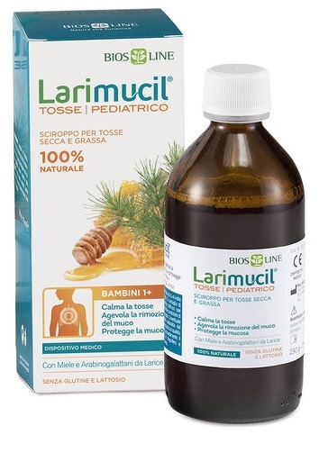 LARIMUCIL TOSSE PEDIATRICO 1+ SCIROPPO 175 ML CE 0426 230 G - Farmacia Sant Anna SAS del Dott. Mariani Federigo