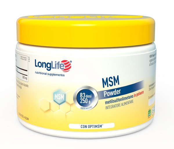 LONGLIFE MSM POWDER 250 G - Farmacia Sant Anna SAS del Dott. Mariani Federigo
