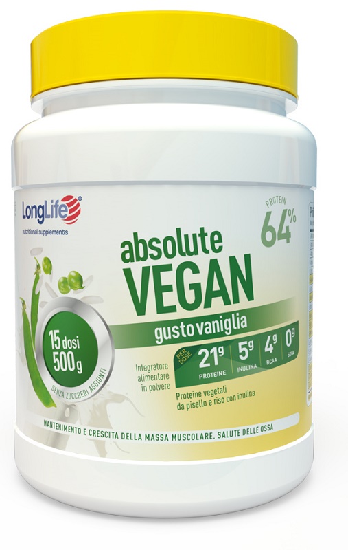 LONGLIFE ABSOLUTE VEGAN 500 G - Farmacia Sant Anna SAS del Dott. Mariani Federigo