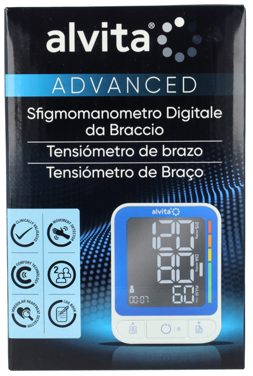 SFIGMOMANOMETRO DIGITALE DA BRACCIO ALVITA ADVANCED - Farmacia Sant Anna SAS del Dott. Mariani Federigo
