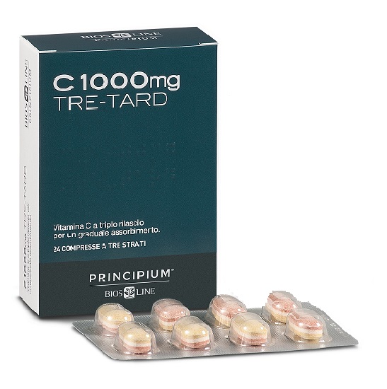 PRINCIPIUM C 1000 MG TRE-TARD 24 COMPRESSE A TRE STRATI - Farmacia Sant Anna SAS del Dott. Mariani Federigo
