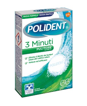 POLIDENT 3 MINUTI 66 COMPRESSE - Farmacia Sant Anna SAS del Dott. Mariani Federigo