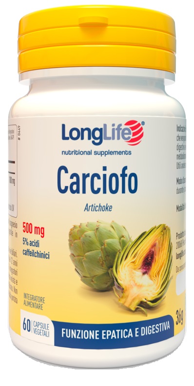LONGLIFE CARCIOFO 60 CAPSULE VEGETALI - Farmacia Sant Anna SAS del Dott. Mariani Federigo