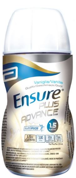 ENSURE PLUS ADVANCE VANIGLIA 4 BOTTIGLIE DA 220 ML - Farmacia Sant Anna SAS del Dott. Mariani Federigo