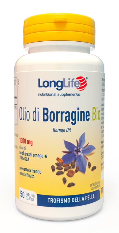 LONGLIFE OLIO BORRAGINE BIO 50 PERLE IN GELATINA - Farmacia Sant Anna SAS del Dott. Mariani Federigo