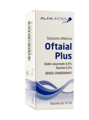 SOLUZIONE OFTALMICA OFTAIAL PLUS ACIDO IALURONICO 0,4% E TAURINA 10ML - Farmacia Sant Anna SAS del Dott. Mariani Federigo