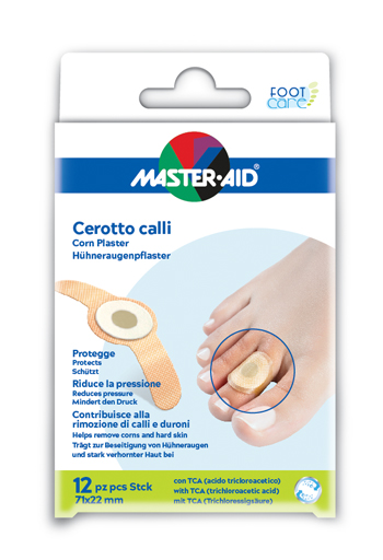 CEROTTO CALLIFUGO MASTER-AID FOOTCARE 71X22 MM 12 PEZZI B2 - Farmacia Sant Anna SAS del Dott. Mariani Federigo