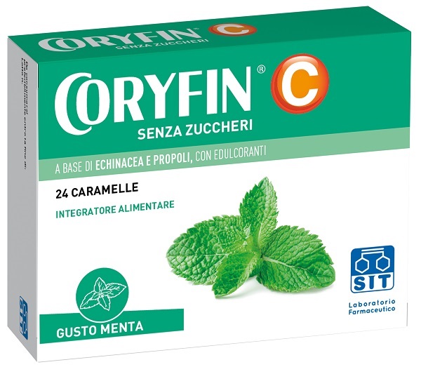 CORYFIN C SENZA ZUCCHERO MENTOLO 48 G - Farmacia Sant Anna SAS del Dott. Mariani Federigo