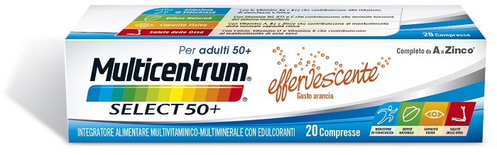 MULTICENTRUM SELECT EFFERVESCENTE 20 COMPRESSE - Farmacia Sant Anna SAS del Dott. Mariani Federigo