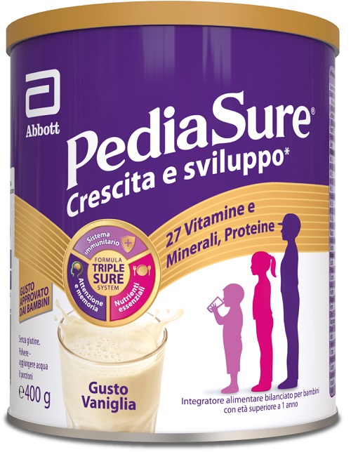 PEDIASURE CRESCITA&SVILUPPO VANIGLIA 400 G - Farmacia Sant Anna SAS del Dott. Mariani Federigo