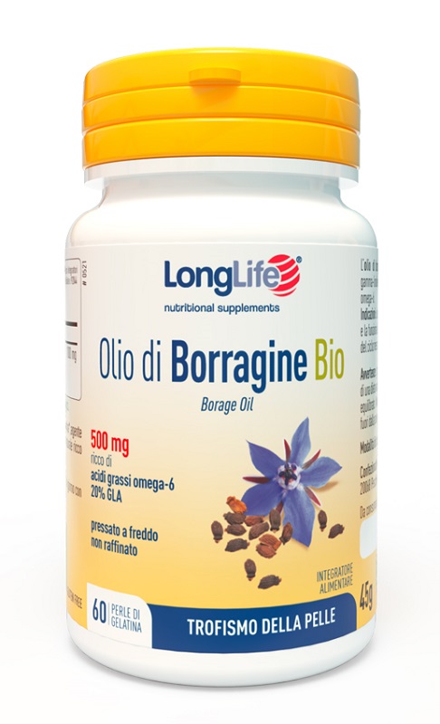 LONGLIFE OLIO BORRAGINE BIO 60 PERLE IN GELATINA - Farmacia Sant Anna SAS del Dott. Mariani Federigo