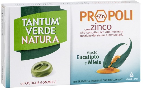 TANTUM VERDE NATURA PASTIGLIE GOMMOSE EUCALIPTO & MIELE 30 G - Farmacia Sant Anna SAS del Dott. Mariani Federigo