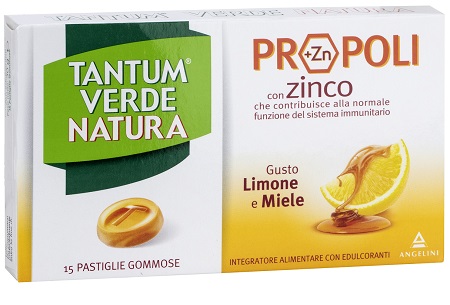 TANTUM VERDE NATURA 15 PASTIGLIE GOMMOSE LIMONE & MIELE - Farmacia Sant Anna SAS del Dott. Mariani Federigo